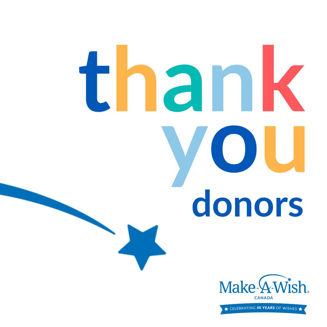 Thanks to all of our incredible donors, more wishes are being granted to children battling critical illnesses in Canada. Every contribution big or small ignites a spark of hope and joy for these families when it is needed most. 👉 Become a donor today at makeawish.ca/donate