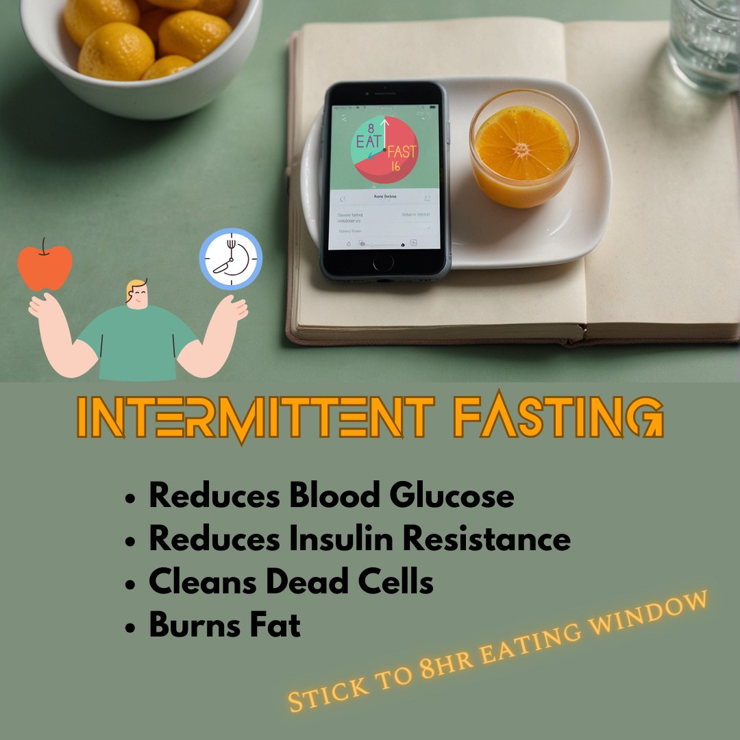 Intermittent Fasting 🥗

Best way to reduce blood glucose, fight insulin resistance, clear out dead cells, and BURN FAT!

I recommend an 8 hour eating window. (12pm-8pm) 👌

#insulinresistance #bloodglucose #intermittentfasting #modernape