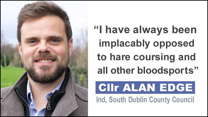 banbloodsports's tweet photo. “I have always been implacably opposed to hare coursing and all other bloodsports” - #LE24 candidate Cllr Alan Edge (Independent, South Dublin #Firhouse #Bohernabreena) 👍👍 https://t.co/N4RXE6wTJY #LE2024 On 7th June, please support compassionate candidates https://t.co/OSd5qgvavm