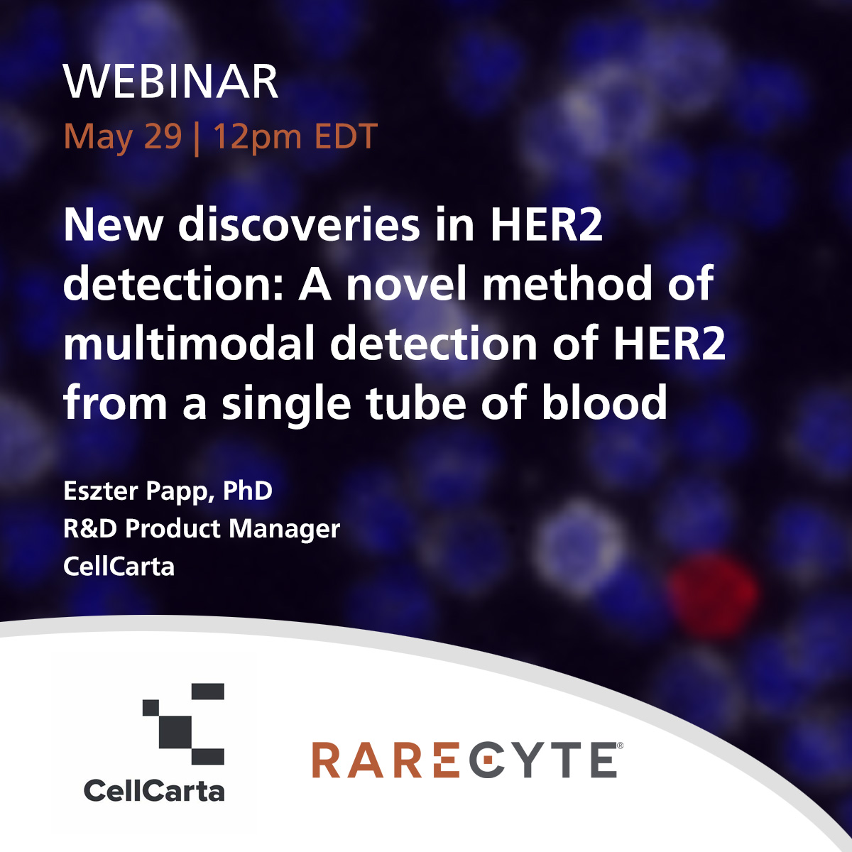 Can we detect HER2 expression from a single tube of blood? Attend this webinar to discover a novel method for oncosome detection using the RareCyte CTC platform. Register here, rarecyte.zoom.us/webinar/regist…

@CellCarta
#PrecisionMedicine #circulatingtumorcells #LiquidBiopsy #RareCyte