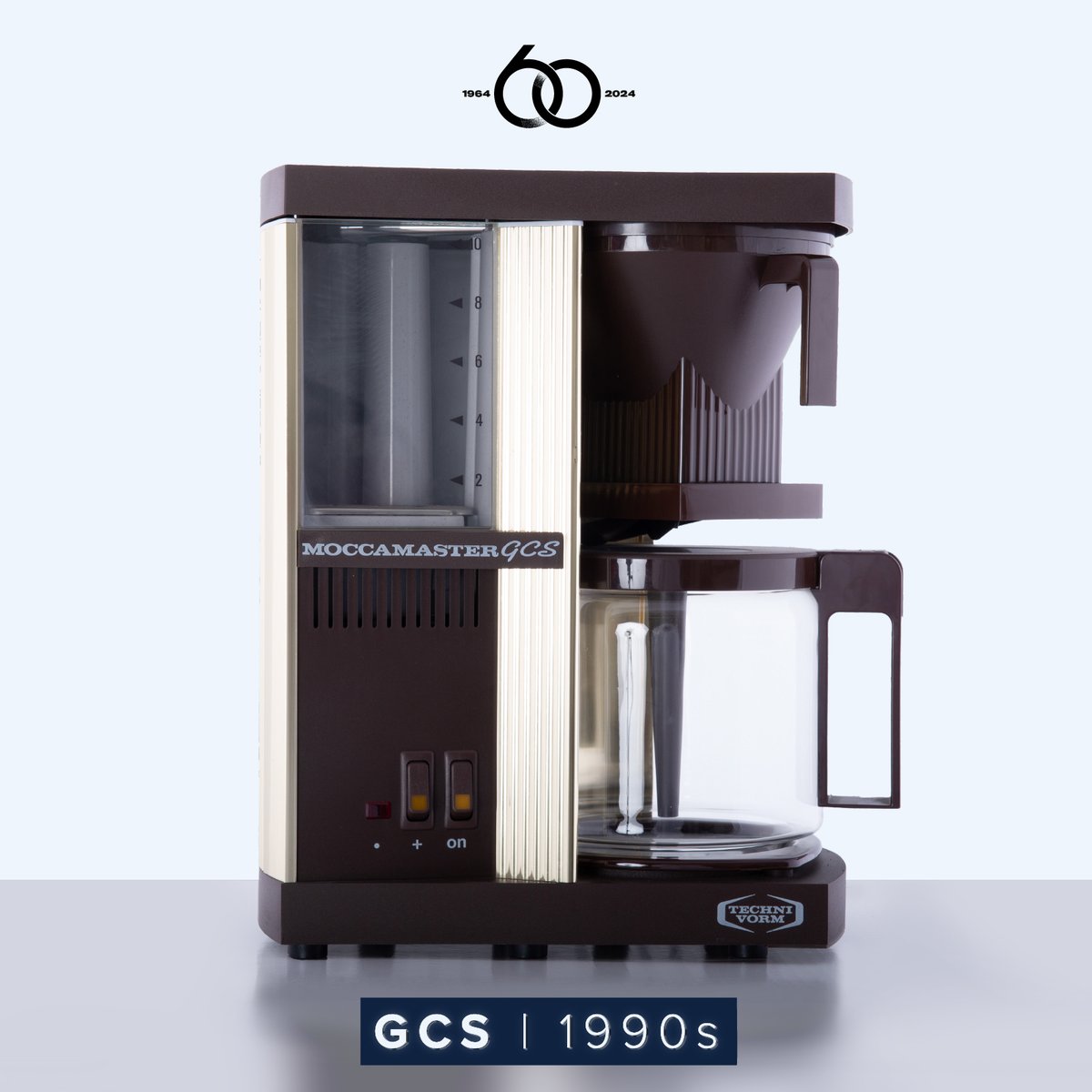 From the Vault Pt 4 
The Moccamaster GCS model, named after Technivorm founder Gerard Clement Smit, was conceived in and launched in the early 1990’s. 
#Techivorm60th #VaultSeries