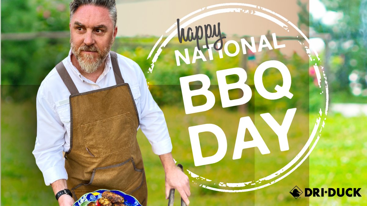 DRIDUCK's tweet image. Grill in style with our Wokman's Apron, perfect for chillin' and grillin'. #NationalBBQDay #driduck #driduckworkmansapron | l8r.it/tnjj