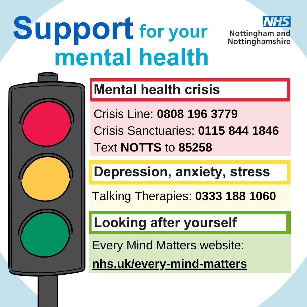 This #MentalHealthAwarenessWeek take some time to check-in on your own mental health. Whatever you, or someone you care about, is going through, there is a range of services across Nottingham and Nottinghamshire which can help. #mentalhealth #YouAreNotAlone