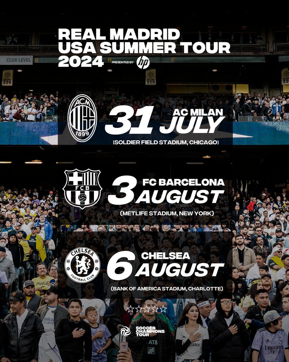 🇺🇸🏟️ ¿Listos para la gira de verano por Estados Unidos, #Madridistas? 🎟️ ¡No te quedes sin tu entrada! 🔗 bit.ly/GIRA_RM_EEUU ⚽ @TheSCTour | @HP 🤝