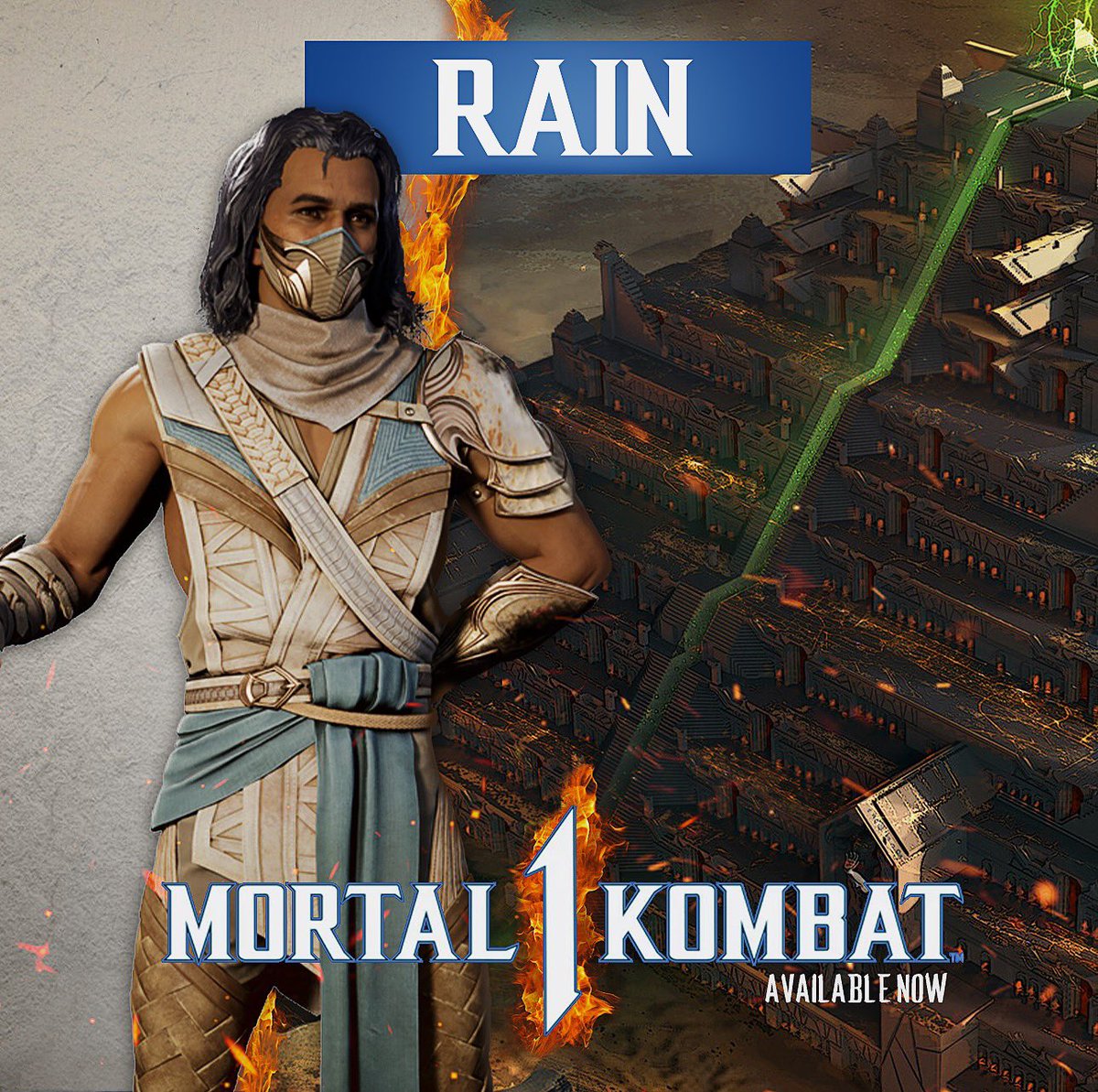 🚨🚨Titan Battle Rain available NOW!!!!!

Standard procedure: 

Beat him multiple times for multiple palettes! 🌧️
#MortalKombat1 #MK1