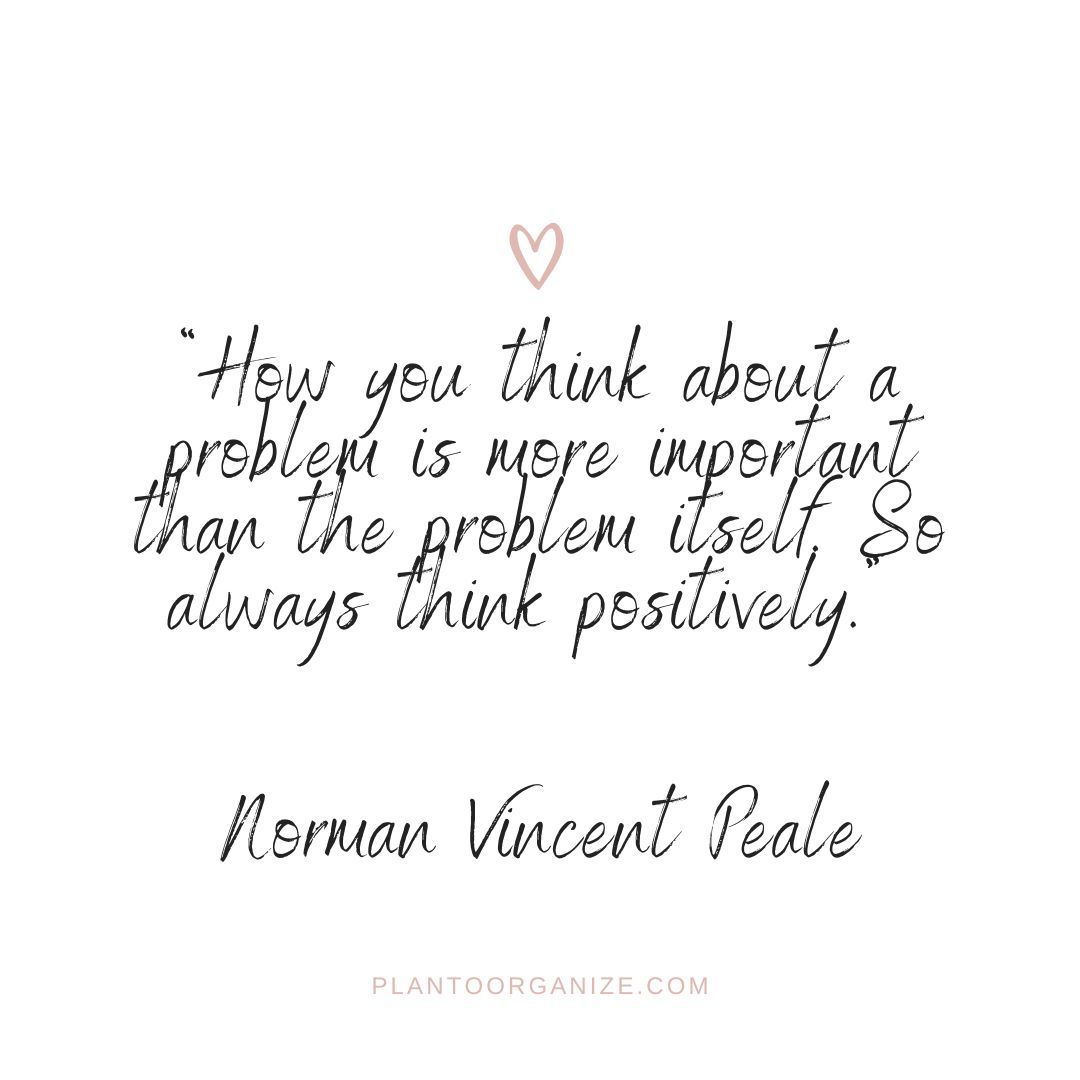 “How you think about a problem is more important than the problem itself. So always think positively.” – Norman Vincent Peale #ThursdayThoughts #positivity