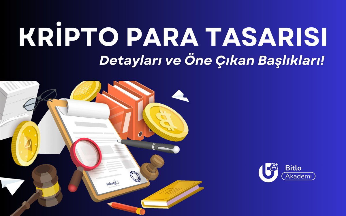 Kripto para düzenlemesine dair uzun zamandır beklenen kanun tasarısı TBMM'ye sunuldu. ⏳ Tasarının detaylarını ve öne çıkan başlıklarını sizin için derledik! 👇 akademi.bitlo.com/makale/tbmmye-…