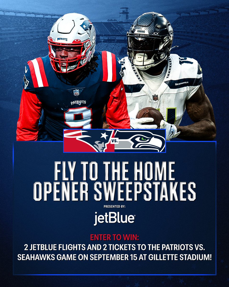 Join us at @GilletteStadium to kick off the new year! Enter to win tickets to the home opener: bit.ly/3WK4WNr