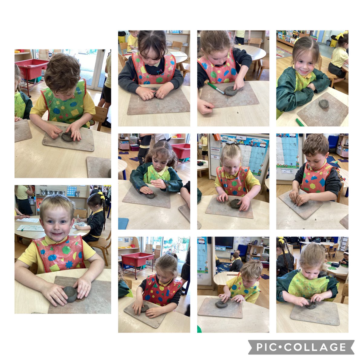 ReceptionTSP's tweet image. Using their fine motor skills, Reception pinched,squashed, stretched and smoothed the clay to make their own little bowl, for all of their special treasures. What fun we have had! #TSPArt #Enjoy 💙
