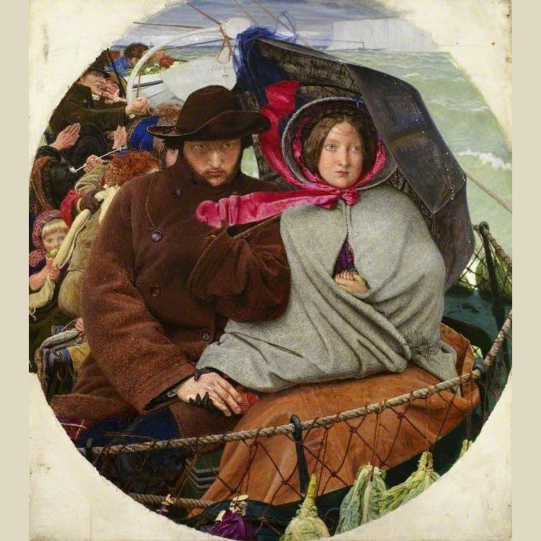 A new #TheSuperpowerOfLooking resource lands on Monday! 'The Last of England' shows a family as they embark on a sea voyage in search of a better life overseas. 'The Last of England' by Ford Madox Brown (1821-1893) 📸 Birmingham Museums Trust @artukdotorg @FreelandsF