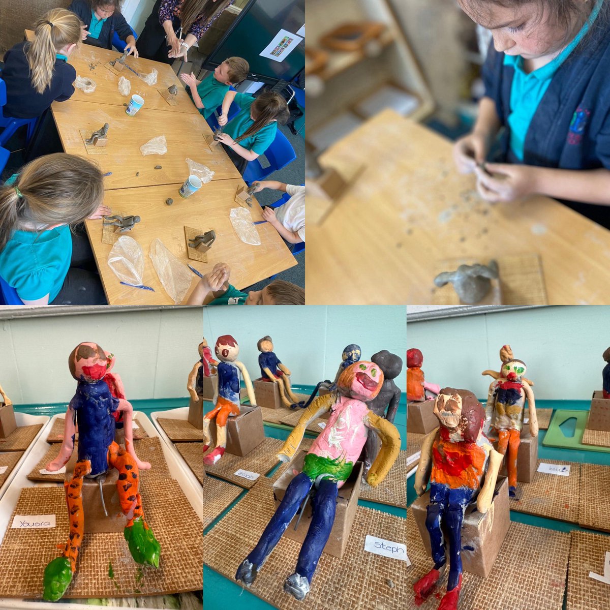 Our Year 1 children have thoroughly enjoyed their Art lessons this half term on ‘Sculpture’. They have used the work of Degas, Gormley, Hepworth, Moore and Glacometti to guide and develop their skills. 🎨 #Beingbrilliant ⭐️