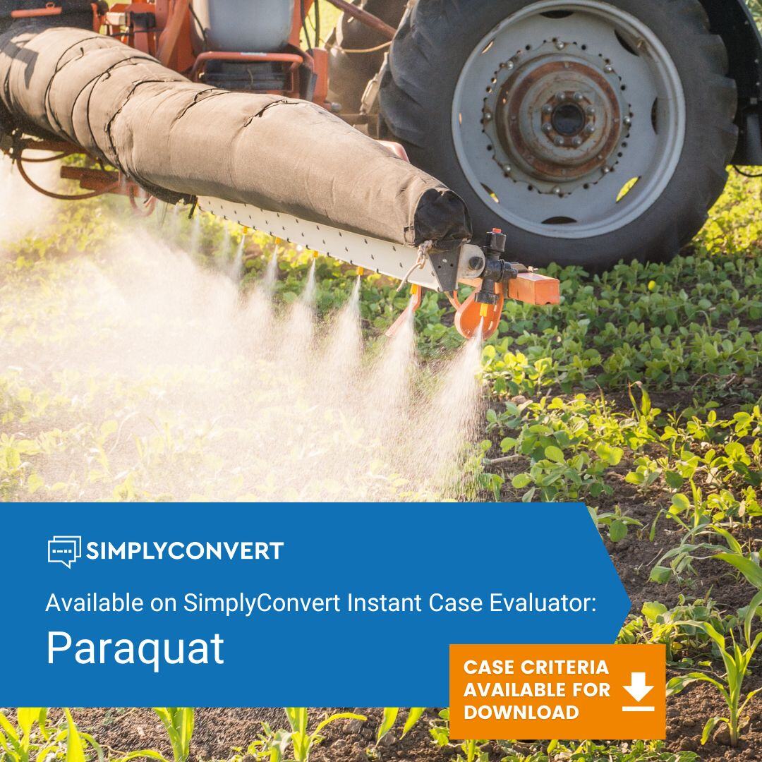 Available for download: Paraquat Case Criteria. Get the criteria-driven questions our team uses to program the Instant Case Evaluator™ to qualify clients for Paraquat Cases. Download the case criteria now! hubs.li/Q02wShdK0