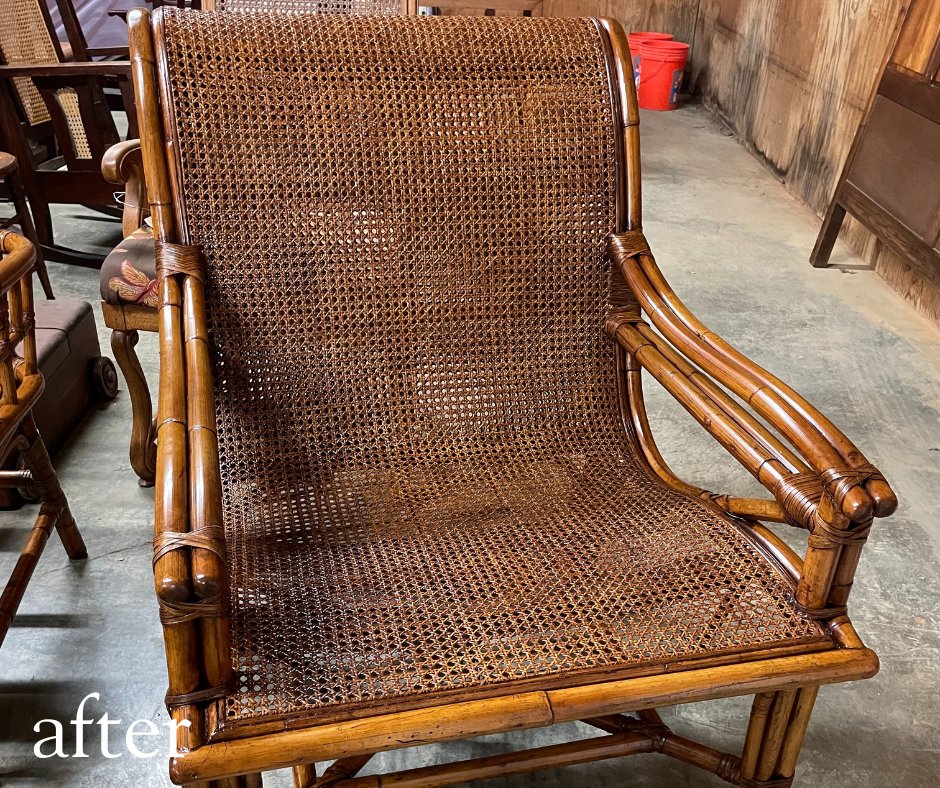 Have some wicker, bamboo, rattan, or caned furniture pieces you absolutely love? 🌿 While these natural materials can dry out and crack over time, fear not! With proper care and restoration, their beauty can be revived, ensuring years of cherished use!

#mumfordrestoration