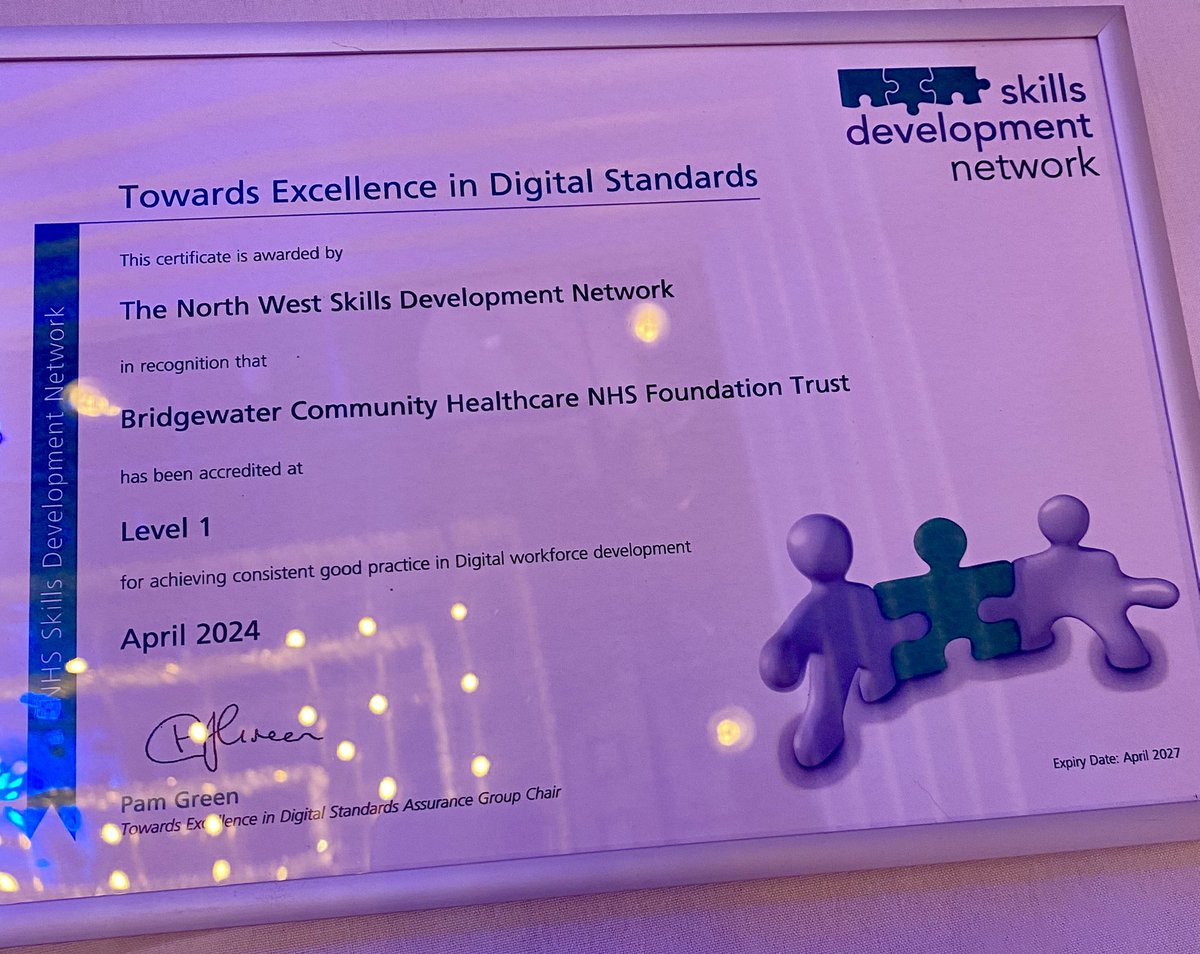 Paula Wright (@paulajane25) on Twitter photo Well done to the Digital team @BCHFTStaff <a href="/WeAreBCHFT/">Bridgewater Community Healthcare NHS</a> for receiving their award today <a href="/nwsdn/">NWSkillsDevelopmentNetwork 💙</a> Well done to the Digital team @BCHFTStaff <a href="/WeAreBCHFT/">Bridgewater Community Healthcare NHS</a> for receiving their award today <a href="/nwsdn/">NWSkillsDevelopmentNetwork 💙</a>