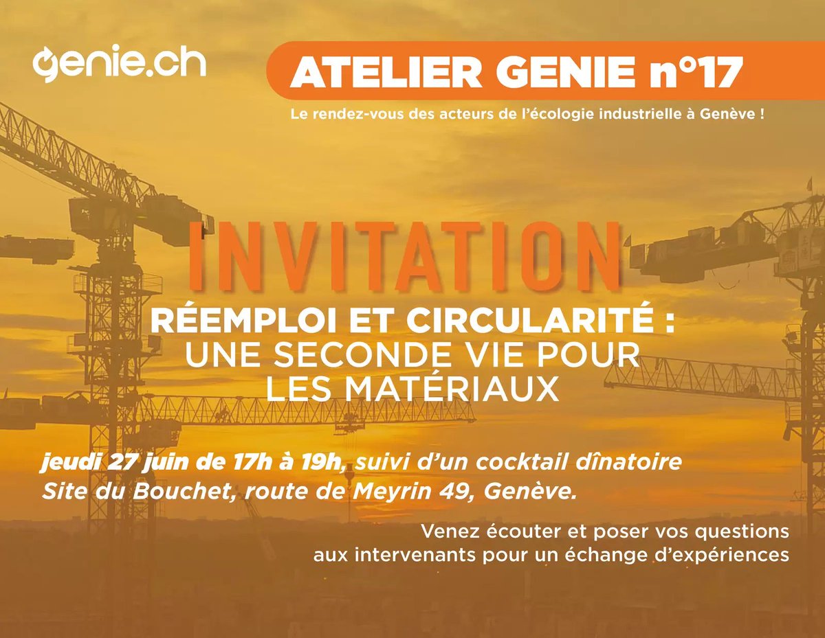 ATELIER GENIE 17 - Réemploi et circularité : une seconde vie pour les matériaux dlvr.it/T6zBFf