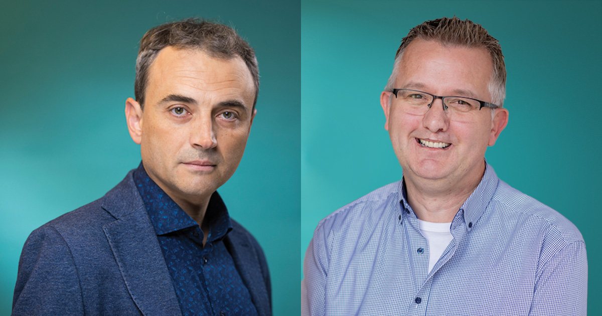 The @dfg_public approved 2 Research Training Groups for doctoral researchers, headed by MATH+ scientists: Gavril Farkas (left) of @HumboldtUni in #algebraicgeometry (RTG) and Peter Bank of @TUBerlin in #stochasticanalysis (IRTG)!👏 Congratulations!💐 👉tinyurl.com/388zzaaw