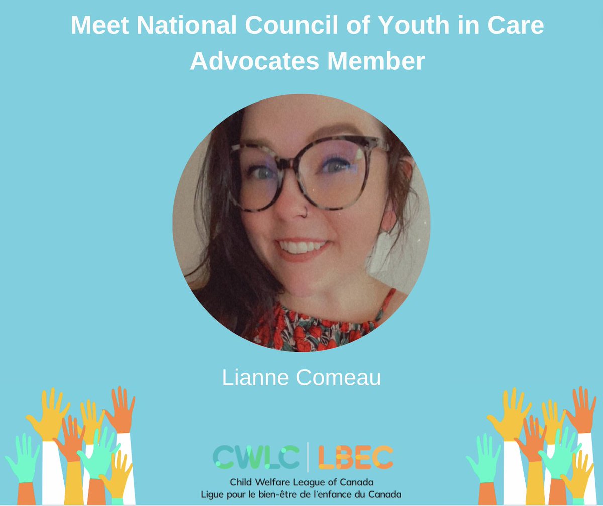 Introducing National Council member Lianne Comeau! She is a passionate #youthincare advocate and Francophone Coordinator at the NB Youth in Care Network #NBYICN @pfyouthnb. Learn more about Lianne ➡️ loom.ly/yJVacCU #StandWithYouthInCare #youthmatter #childwelfare