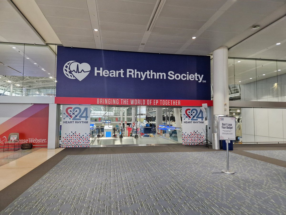 Excited for <a href="/HRSonline/">Heart Rhythm Society</a> conference 2024. Great to be in Boston! #HRS2024