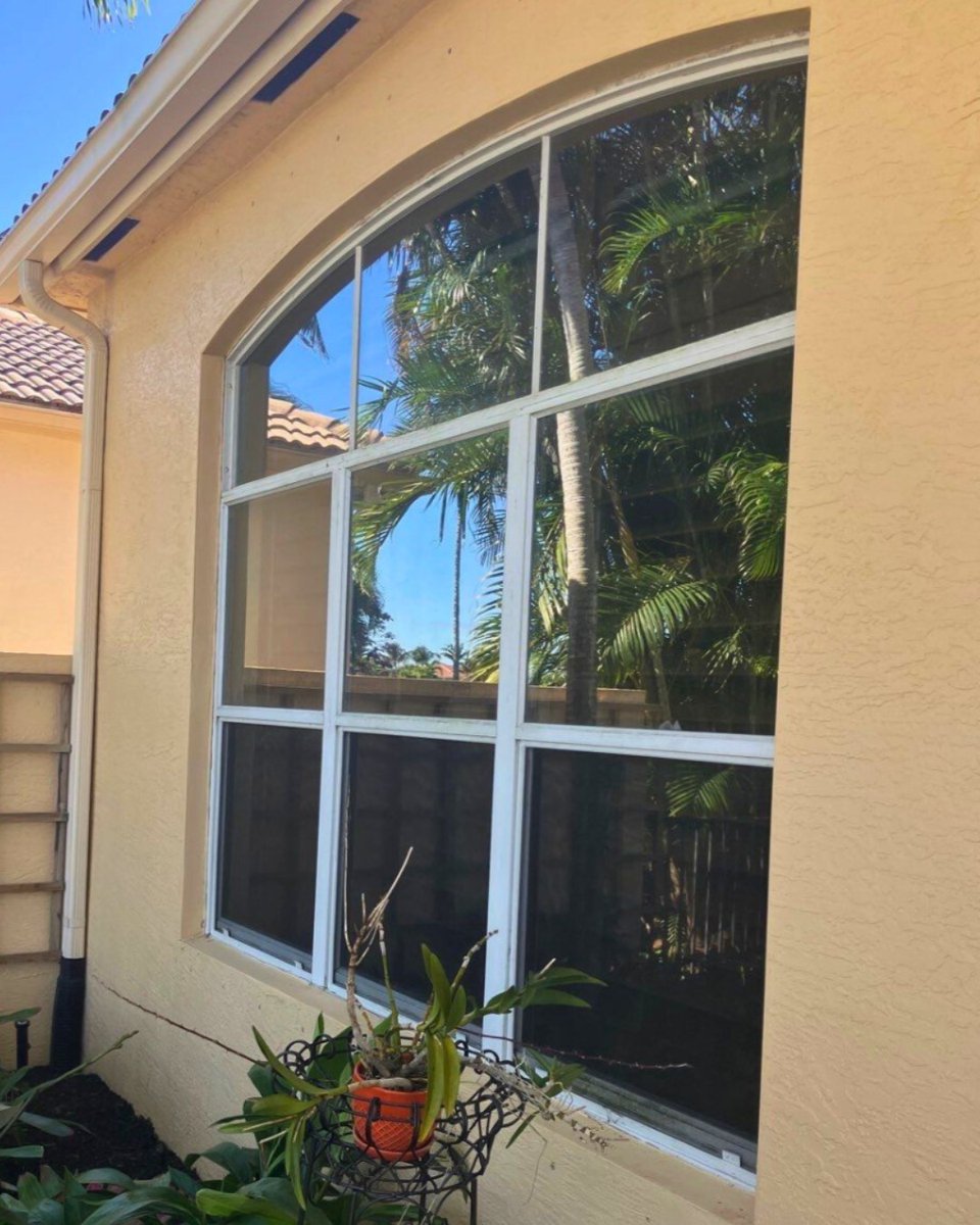 Check out this beautiful installation of hurricane impact windows by Wrights! The stunning Low-E finish on these CGI windows not only protects the home from harmful UV rays but also saves them money on their energy bill every month! Swipe to see the before 🌞 ✨ #beforeandafter