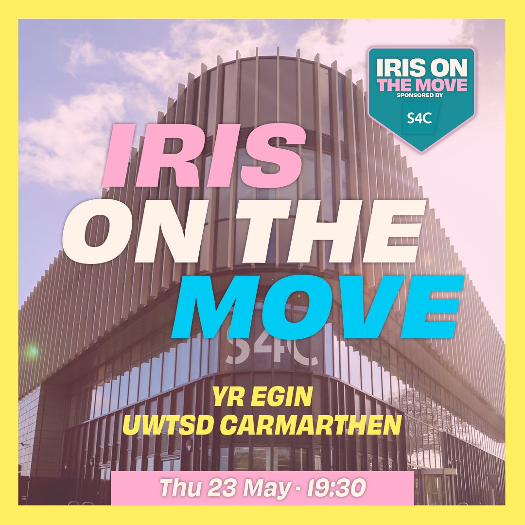 This time next week, Iris on the Move is starting a Summer Tour! Catch the Best of Iris 2023 at Yr Egin in Carmarthen on 23 May, where Berwyn Rowlands will be joining for a Q+A session. Buy Tickets: yregin.cymru/en/event/?id=1…