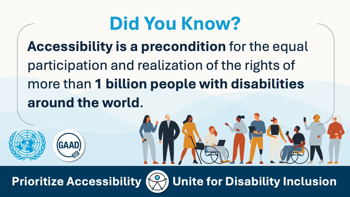 🌍 Accessibility is a right! Join us on 16 May for Global Accessibility Awareness Day to learn how #digital accessibility empowers over 1 billion people worldwide! 📱Digital accessibility isn't just for some, it's for all! #GAAD #DigitalInclusion