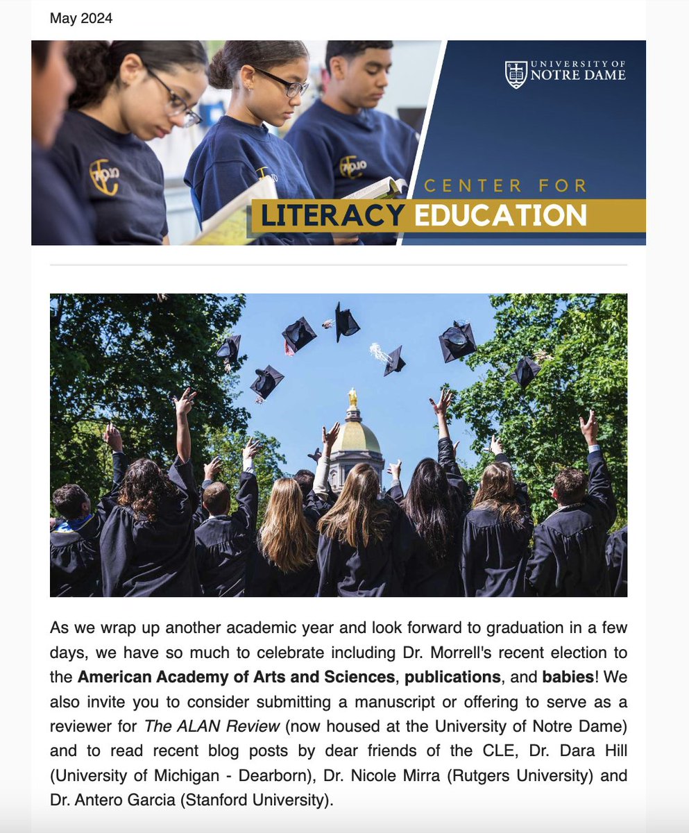 Read about all that's happening at the CLE in our May newsletter - from Dr. Morrell's election to the AAAS, to publications, to blogs, to babies! Enjoy ~ mailchi.mp/nd/cle-may-202… @ACEatND @ieiatnd @mtpoc @Nicole_Mirra @anterobot @macattackmike1 @hammanortiz
