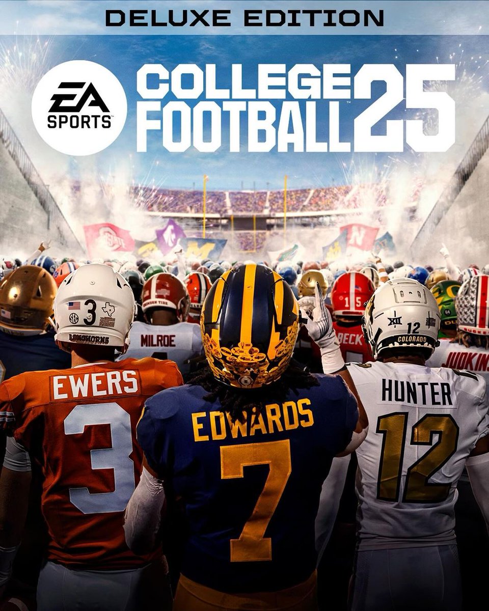 THE EA SPORTS COLLEGE FOOTBALL 25 DELUXE EDITION COVER 😮 The game comes out on July 19! (via @EASPORTSCollege)