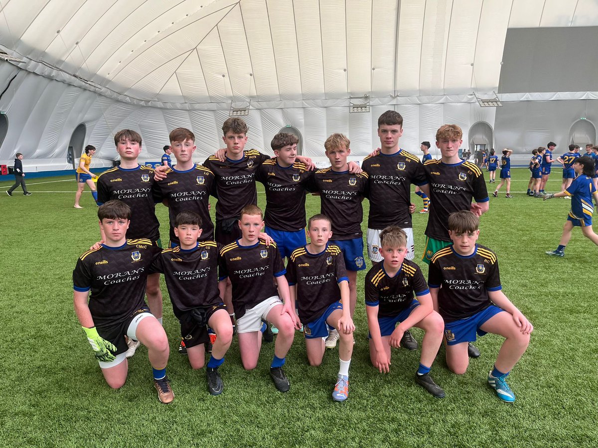 Well done to over 60 of our first & second years who made the trip to the @connacht_gaaofficial Dome today for an end of year blitz.