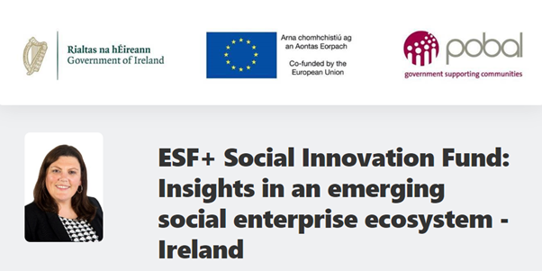 🤔Interested in applying for 🇪🇺🇮🇪@DeptRCD @ESF_Ireland funding for Social Innovation projects?

Join us for a webinar with @Clodagh_OReilly
'Insights in an emerging social enterprise ecosystem-Ireland'

🕑10-11.30am
📅24 May
✍️👇
ti.to/pobal/social-i…
#SocInnovIRL #EUinmyregion
