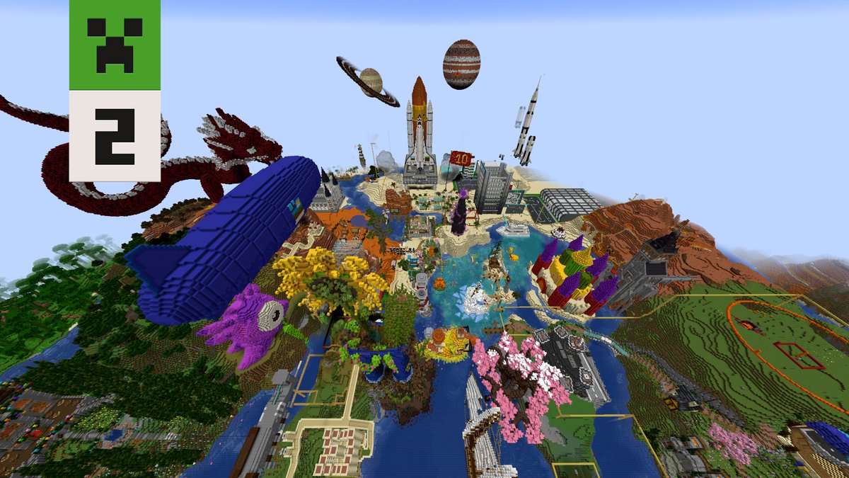 Today we're not only celebrating Minecraft's birthday, we also celebrate Java Realms turning 10! To mark the occasion, 100+ map makers have come together to create a 10 year Java community map, free on Java Realms! Learn more: aka.ms/JavaMadness #Minecraft15