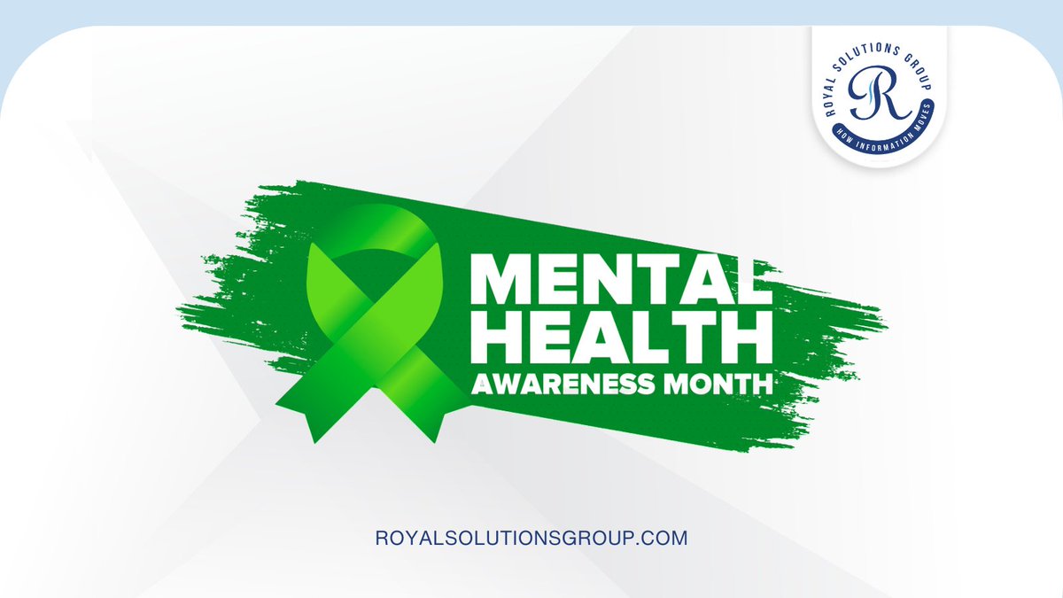 As we observe Mental Health Awareness Month, let's remember that mental health is just as important as physical health. 

At Royal, we prioritize mental health by fostering a supportive work environment.

#MentalHealthAwareness #BreakTheStigma #SelfCare #Royal #EmployeeWellness
