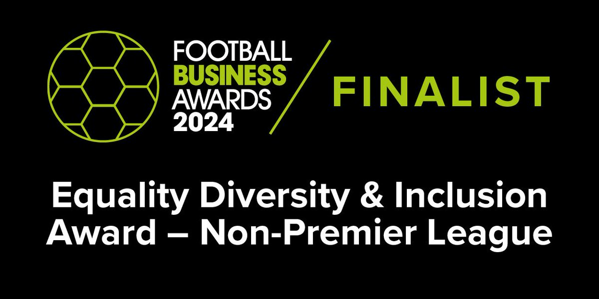 Equality, Diversity &amp; Inclusion Award - Non-Premier League Finalists at #FBA24 are:
 ⚽ <a href="/Official_BRFC/">Bristol Rovers</a>
 ⚽ @LALIGA
 ⚽ <a href="/touch2see/">touch2see</a> &amp; <a href="/orange/">Orange</a>
 ⚽ <a href="/FA_PGMOL/">PGMO</a>
 ⚽ <a href="/PFA/">PFA</a>
 ⚽ @wbalgbt
 ⚽ <a href="/RAFCCommunity/">Rochdale AFC Community Trust</a>
 ⚽ <a href="/FA/">The FA</a> &amp; <a href="/TenToes/">Ten Toes</a>

Good Luck to you all!
Book your Seats ▶️ bit.ly/3xshIFH