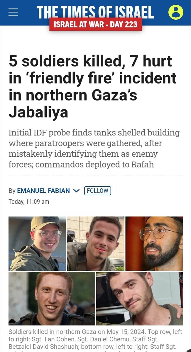 Frothing to kill Palestinians these 🇮🇱 psychopath k*llers killed their own. Talk about one of the most highly trained forces in the world 🤮.

#IDF #IDFRapists #IOF #Gaza #Gaza_Genocide #IsraelIsATerroristState #IsraeliNazis #IsraeliEthnicCleansingofGaza