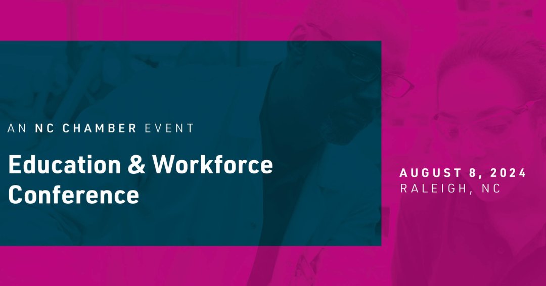 Ready to shape North Carolina's future? Don't miss the 2024 Education & Workforce Conference in Raleigh on 8/8, presented by @EllucianInc! Join us as we explore how to navigate the dynamic world of working and learning in the age of transformation and collaborate on
