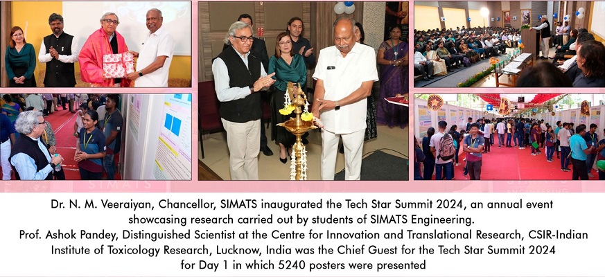Glimpses of Day 1 of Simats Engineering organized Poster Presentation 'Saveetha Transdisciplinary Annual Research Summit- Tech Star Summit 2024' from 29th April to 4th May 2024. #simats #saveethabreeze #mhrdinnovationcell #iic #posterpresentation #techstarsummit2024
