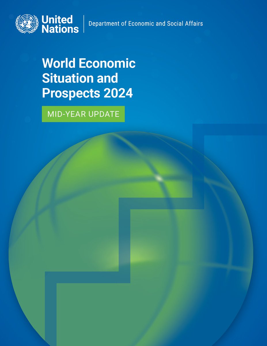 ➡️High interest rates ➡️Debt sustainability crisis ➡️Geopolitical tensions ➡️Extreme weather events Multiple challenges continue to slow economic growth, threatening decades of development gains. More in @UNDESA’s new #WorldEconomyReport: desapublications.un.org/publications/w…