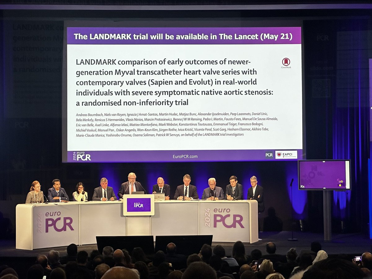 It has been my pleasure to be part of the CEC committee for the late-breaking LANDMARK trial with Jose Luis Pomar, Javaid Iqbal, Liesbeth Rosseel &amp; Alan Soo 
Thanks <a href="/SerruysPatrick/">Serruys patrick</a> <a href="/OnumaYoshinobu/">Yoshinobu Onuma</a> <a href="/oisoliman/">Osama Soliman, MD</a> 
<a href="/PCRonline/">PCRonline 🫀</a>