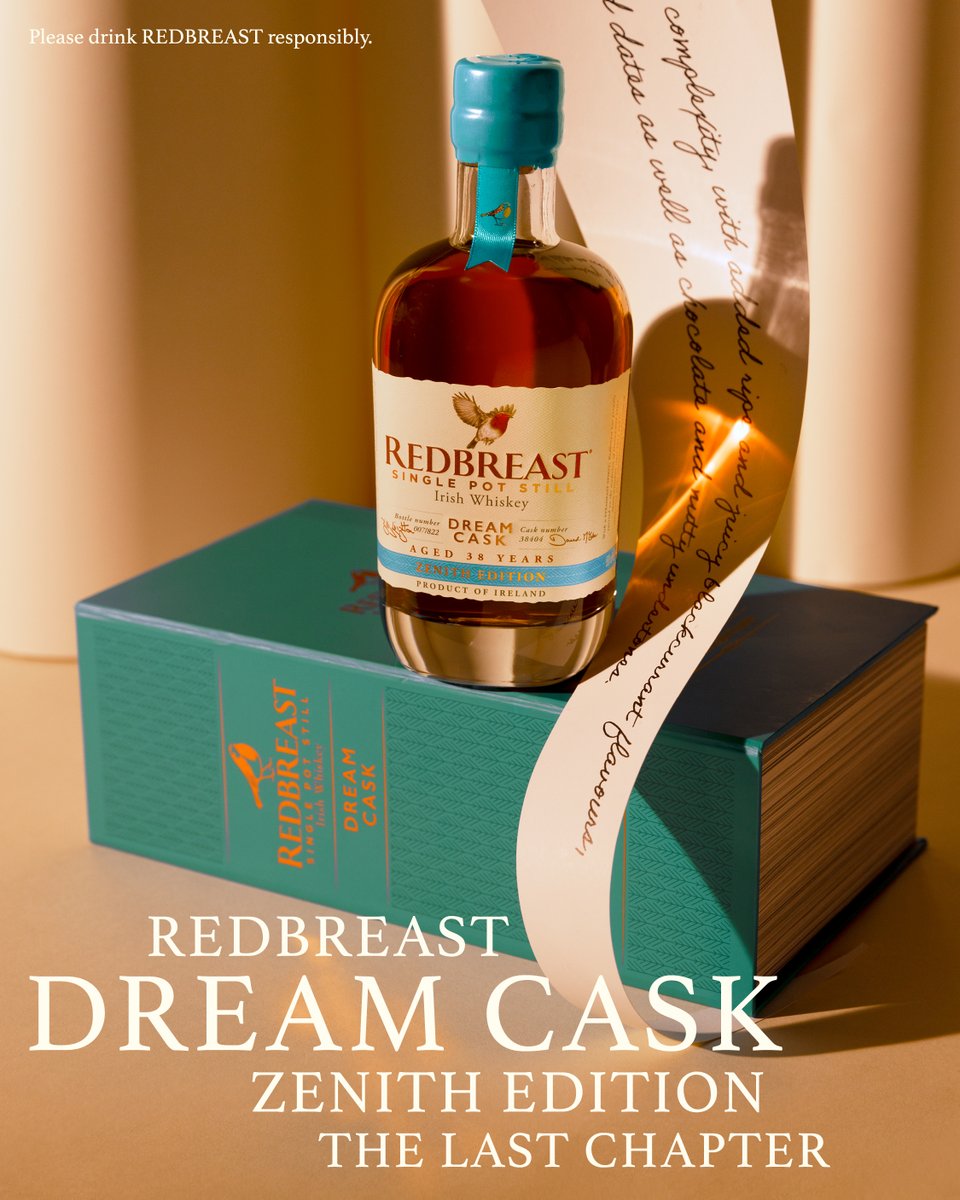 Introducing Redbreast Dream Cask Zenith Edition, the seventh and final edition of our acclaimed Dream Cask collection. Distilled in 1985 and aged to perfection this limited-edition whiskey is exclusively available via an online ballot from May 20th. More: bit.ly/4bg6Yt8