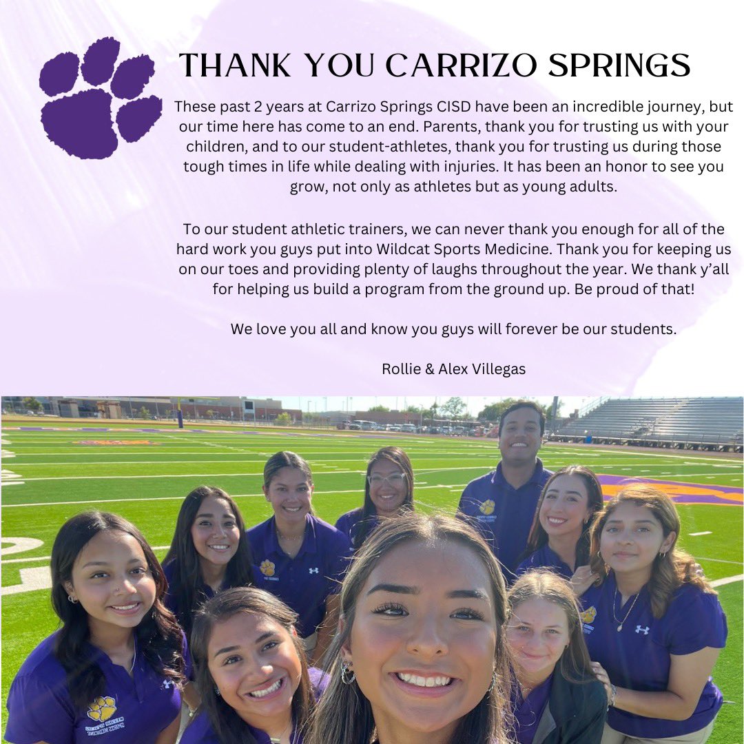 Thank you Wildcats 💜🐱💛