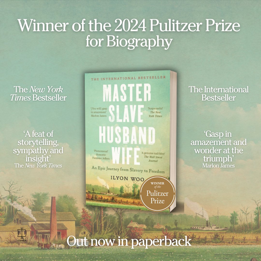 A very happy paperback publication day to Ilyon Woo for the incredible Master Slave Husband Wife. The fascinating true story recounts both a ground-breaking quest for liberty and justice, and an unforgettable love. Available now: geni.us/MSHWpb