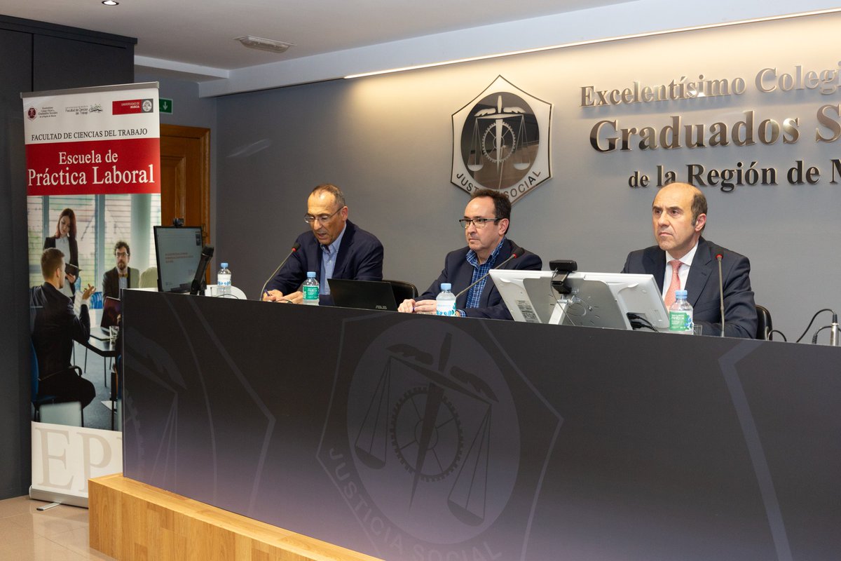 esprlab's tweet image. Éxito actividad formativa "Cómo gestionar los nuevos permisos retribuidos..." organizada por la Escuela de Práctica Laboral UMU y Colegio Graduados Sociales RM
