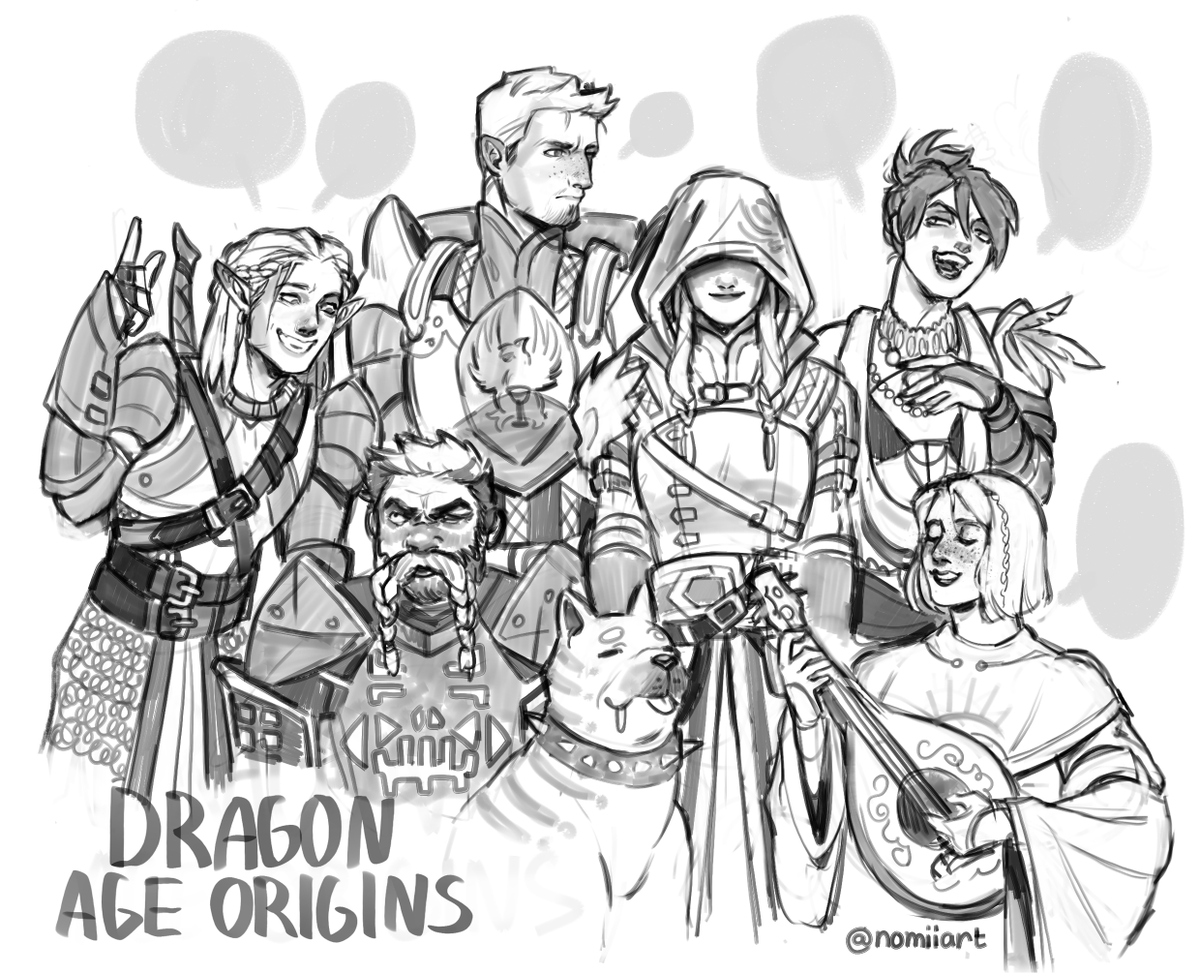 sketching ✏️
#DragonAge #DragonAgeOrigins