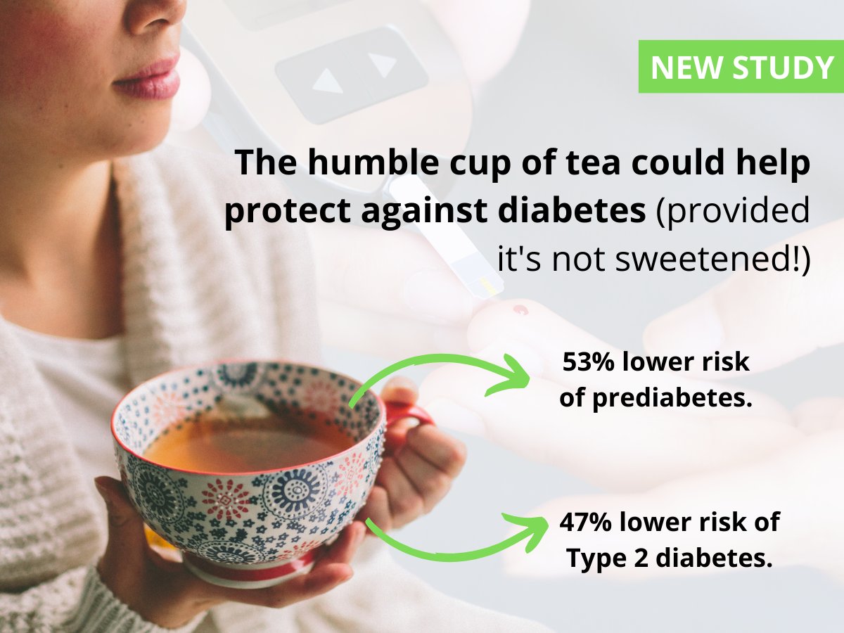 Drinking dark tea everyday may aid blood sugar control by increasing urinary glucose excretion and improving insulin resistance:

eurekalert.org/news-releases/…