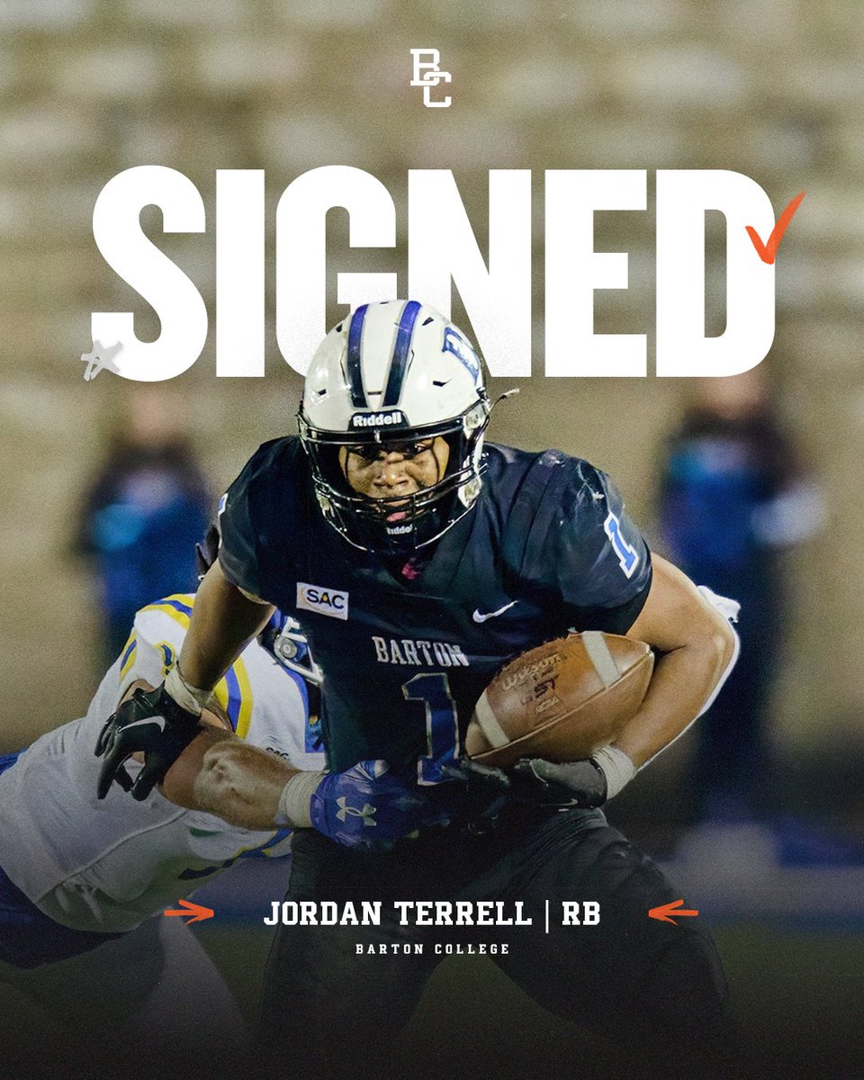 BC LIONS (@bclions) on Twitter photo Backfield addition π
#BCLions sign former <a href="/barton_fb/">BartonCollegeFB</a> standout Jordan Terrell to the camp roster.
π | bit.ly/3wFDm9v Backfield addition π
#BCLions sign former <a href="/barton_fb/">BartonCollegeFB</a> standout Jordan Terrell to the camp roster.
π | bit.ly/3wFDm9v