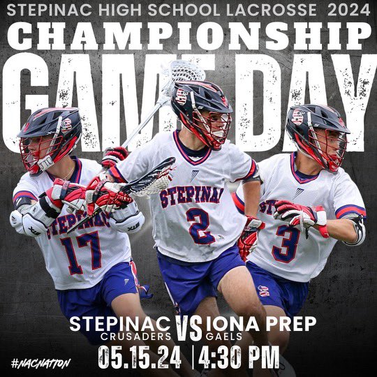 GAMEDAY!

It’s the NYCHSAA “AA” Championship, as varsity travels to Iona Prep to take on the Gaels.

Face-off is set for 4:30pm.

Watch live: events.locallive.tv/events/147375

#NacNation #OnTheRoad #HLD @LoHudLacrosse