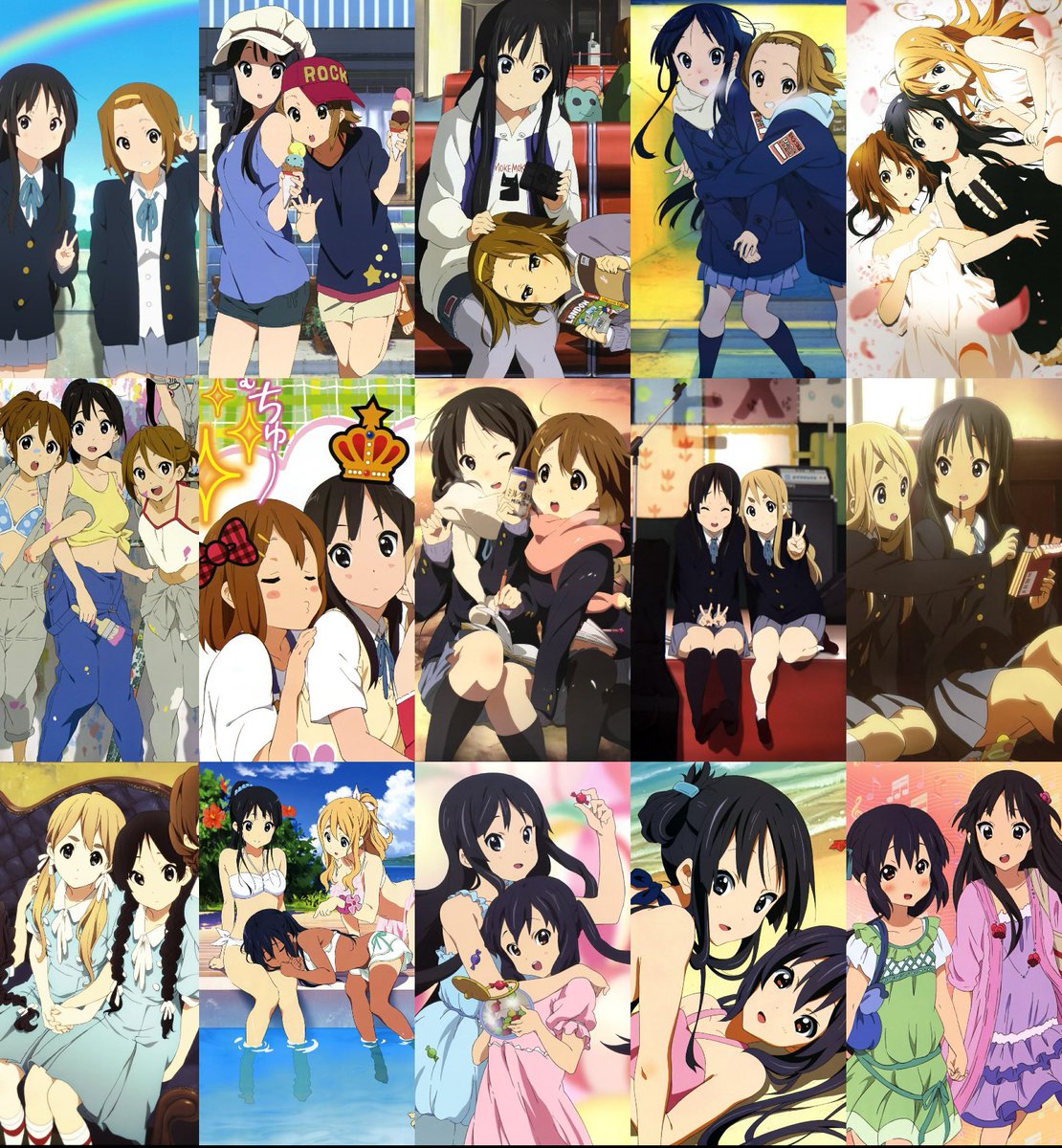 Someone on Reddit made a collage of most official k-on yuri art. I wish i could credit them but the account seems to be suspended.