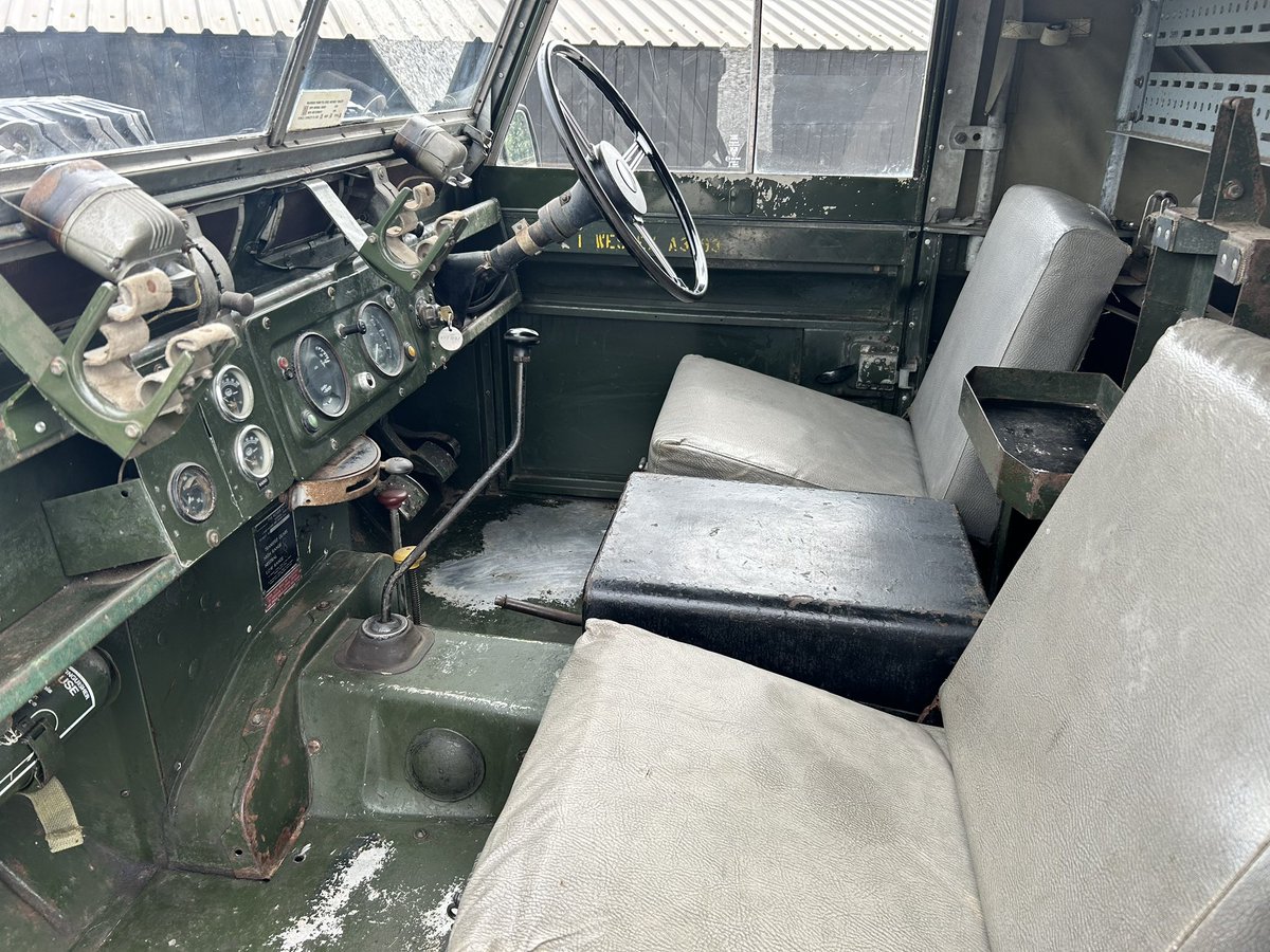 If you need a bigger truck for bikes, camping or otherwise, then this military 109 could work. With just 60,000 miles on the clock it’s a documented, ex military survivor from 1966. Completely unmolested in every way.