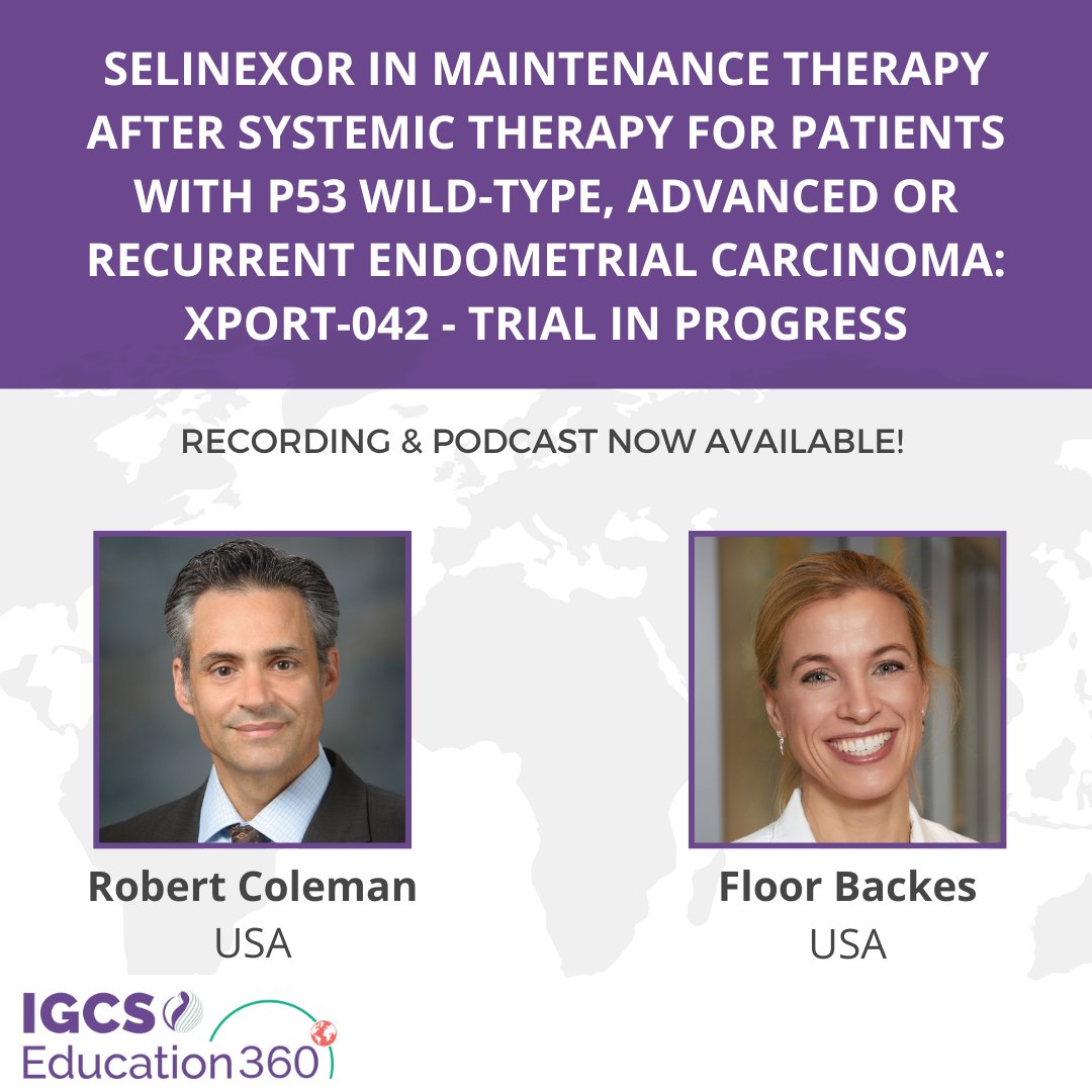New Recording: Advances and Updates with Drs. Robert Coleman and Floor Backes! Also available as a podcast! 👉igcs.org/educational-we…