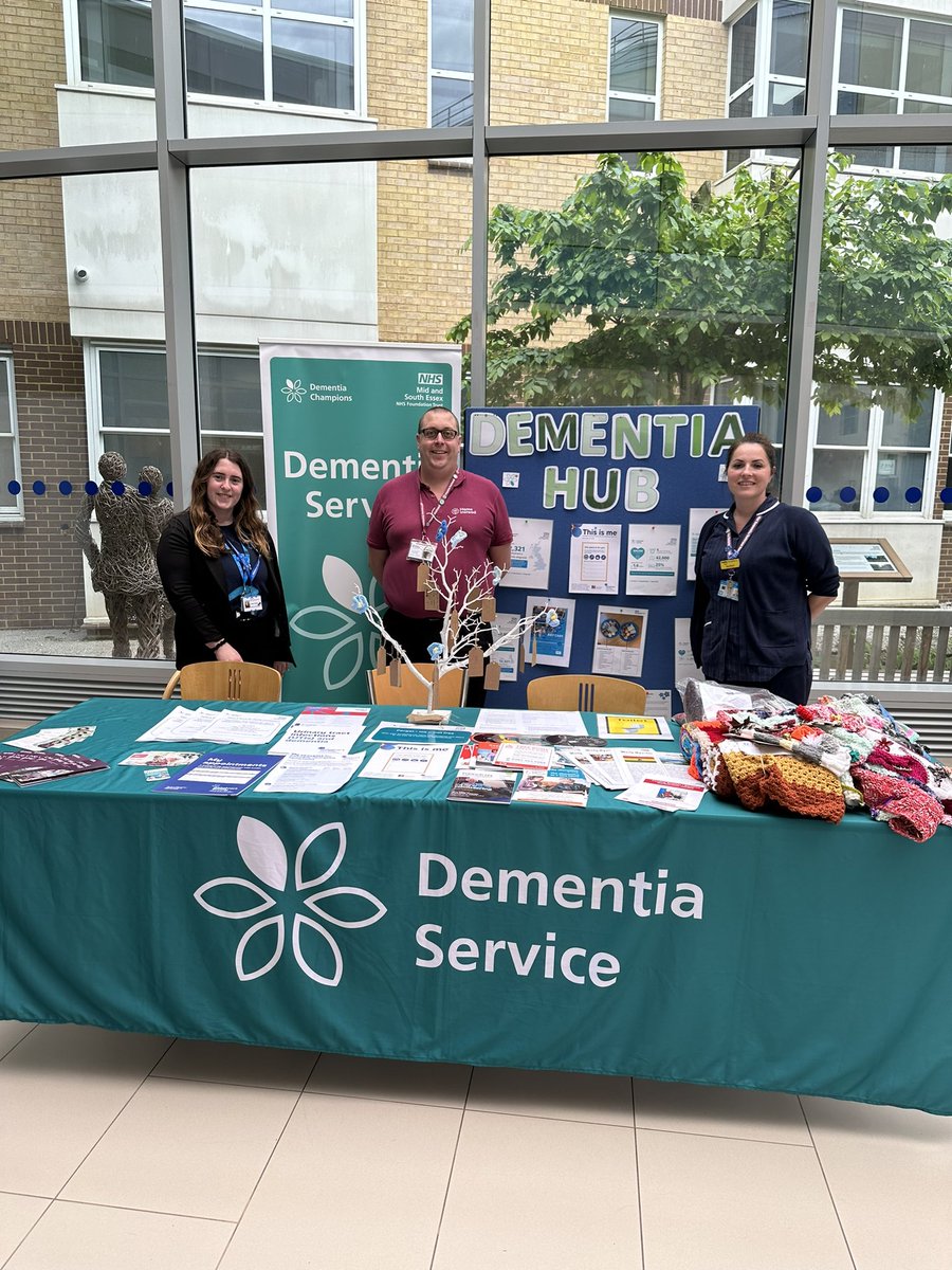 Day 4 of #DementiaActionWeek2024 the HUB was running with support from @Homeinsteaduk . Champions online training session provided for staff also. Great day! @DTownsendDoN @suzannehoare @hannahoverland @MSEHospitals @NHSEastEngland @Mel_Chambers76 @DianeSarkar