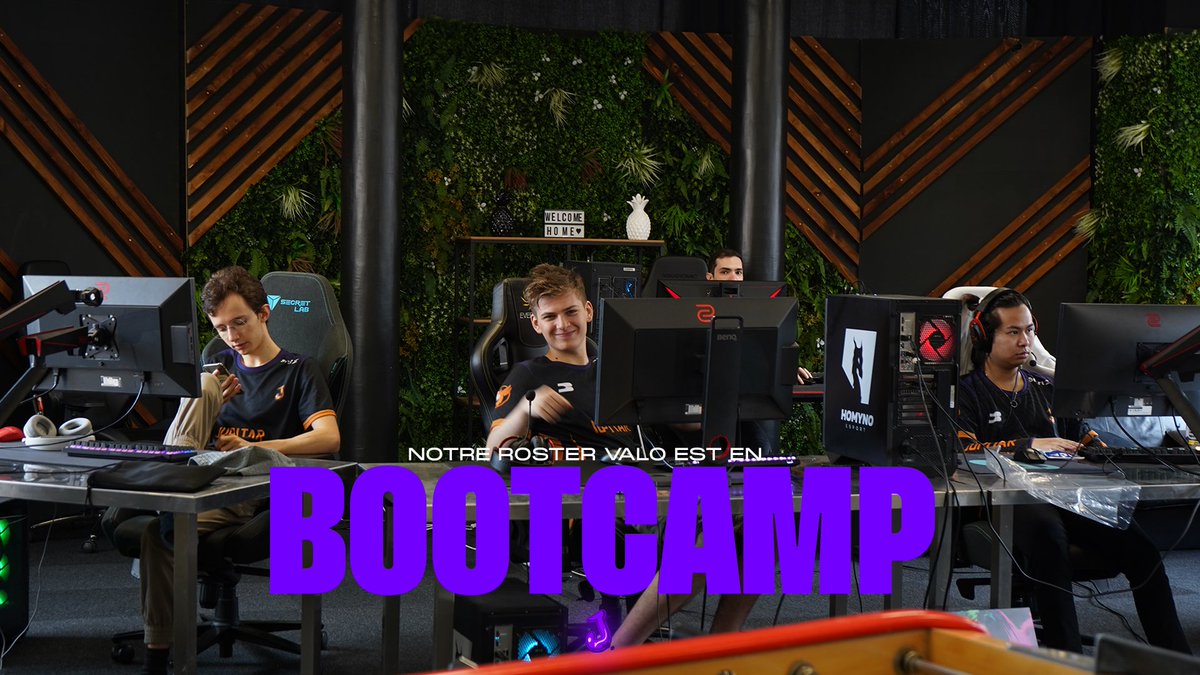 FINI DE VOUS FAIRE PATIENTER ! 🤫

Nous sommes en Bootcamp jusqu’à Dimanche avec notre roster Valo ! 

Les OTF c’est tout droit pour nous 🫡

Rendez-vous Samedi 13h <a href="/TeamBSK_/">BSK ESPORT</a> 👀

#JRonSpace🚀